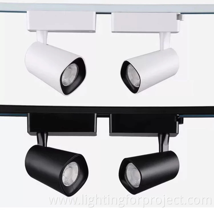 Wholesale track rail system 0-10V led track lights cob magnetic lighting track 20w for clothing shop